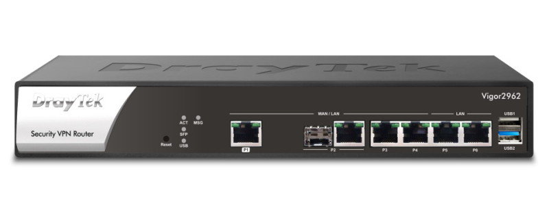 Image of DrayTek Vigor 2962 2.5Gb Ethernet Dual-WAN Firewall Router &amp; VPN