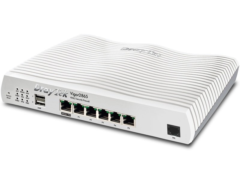 Image of DrayTek Vigor2865 - VDSL2 35b/ADSL2+ Security Firewall Router