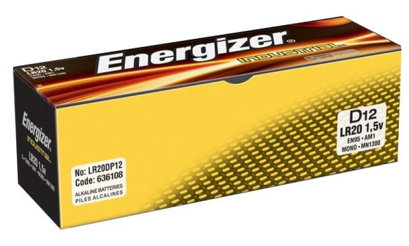 Image of Energizer Industrial Alkaline C Batteries - 12 Pack