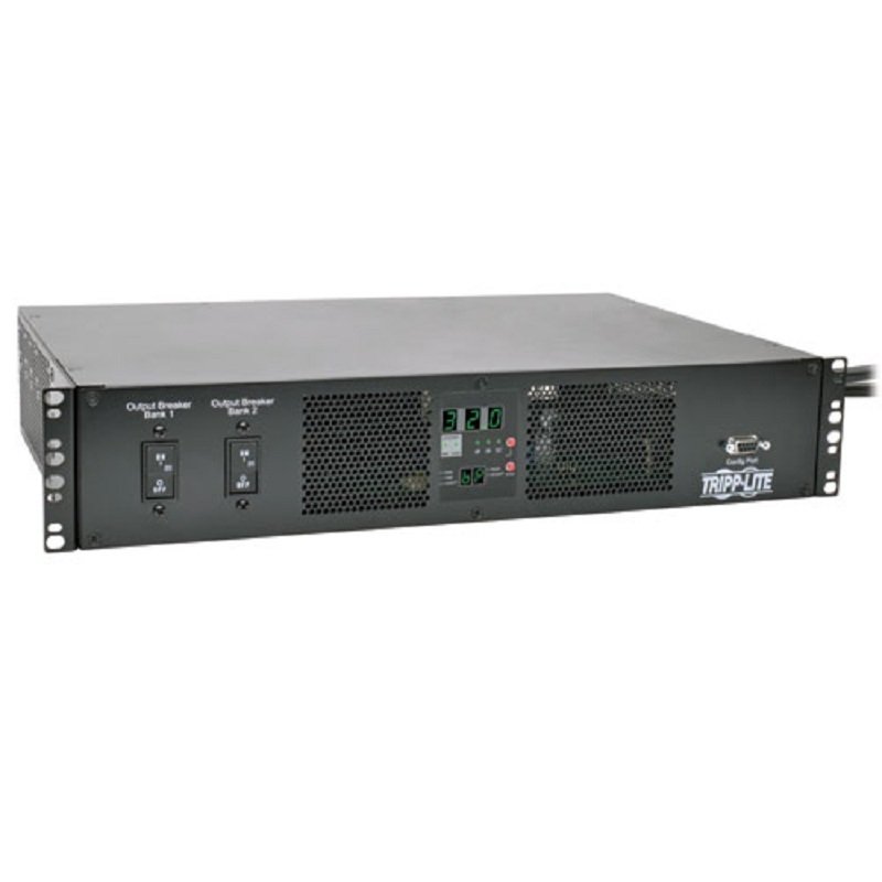 Tripp Lite TAA-Compliant 7.4kW Single-Phase ATS/Metered PDU, 230V Outlets (16 C13 & 2 C19)