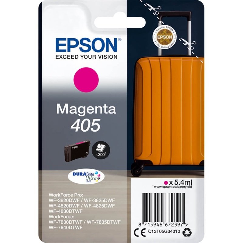 Image of Epson 405 Ink Cartridge Magenta C13T05G34010
