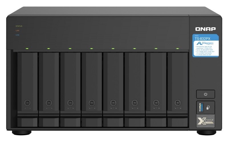 Click to view product details and reviews for Qnap Ts 832px 4g 8 Bay Desktop Nas Enclosure.