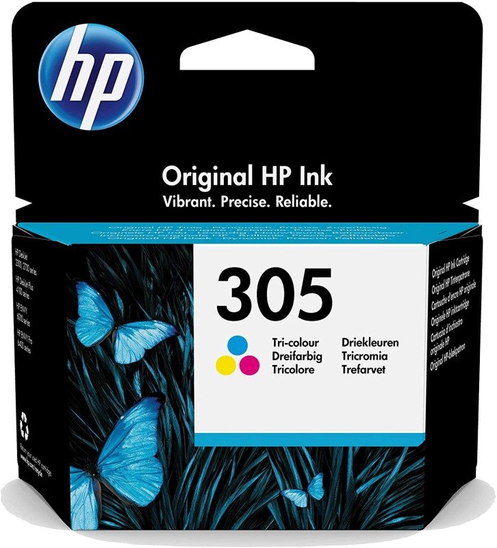 Image of HP 305 Tri-color Original Ink Cartridge