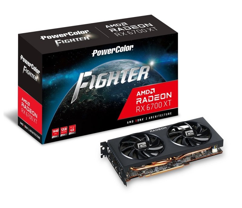 PowerColor AMD Radeon RX 6700 XT 12GB Fighter Graphics Card for Gaming