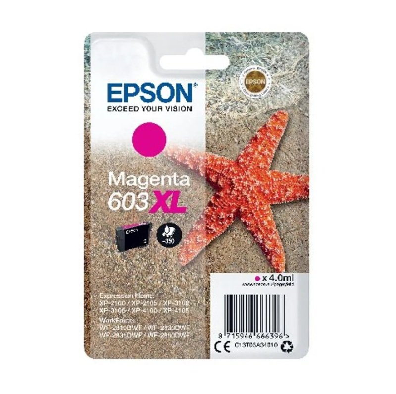 Click to view product details and reviews for Epson 603xl Magenta High Capacity Ink Cartridge Starfish Original.