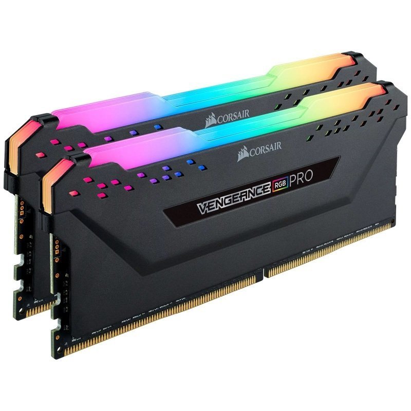 Image of Corsair Vengeance RGB Pro 16GB Kit (2 x 8GB), DDR4, 3200MHz (PC4-25600), CL16, XMP 2.0, Ryzen Optimised, DIMM Memory