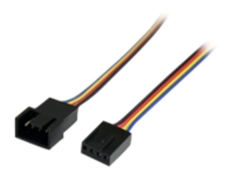 Image of Startech.com 12in 4 Pin Fan Power Extension Cable - M/F