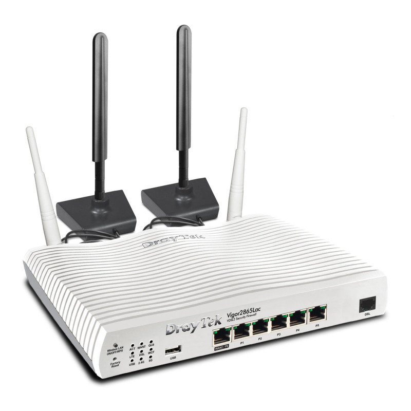 Image of Draytek V2865LAC-K VDSL2 Gigabit Ethernet Wireless 3G/4G LTE Router