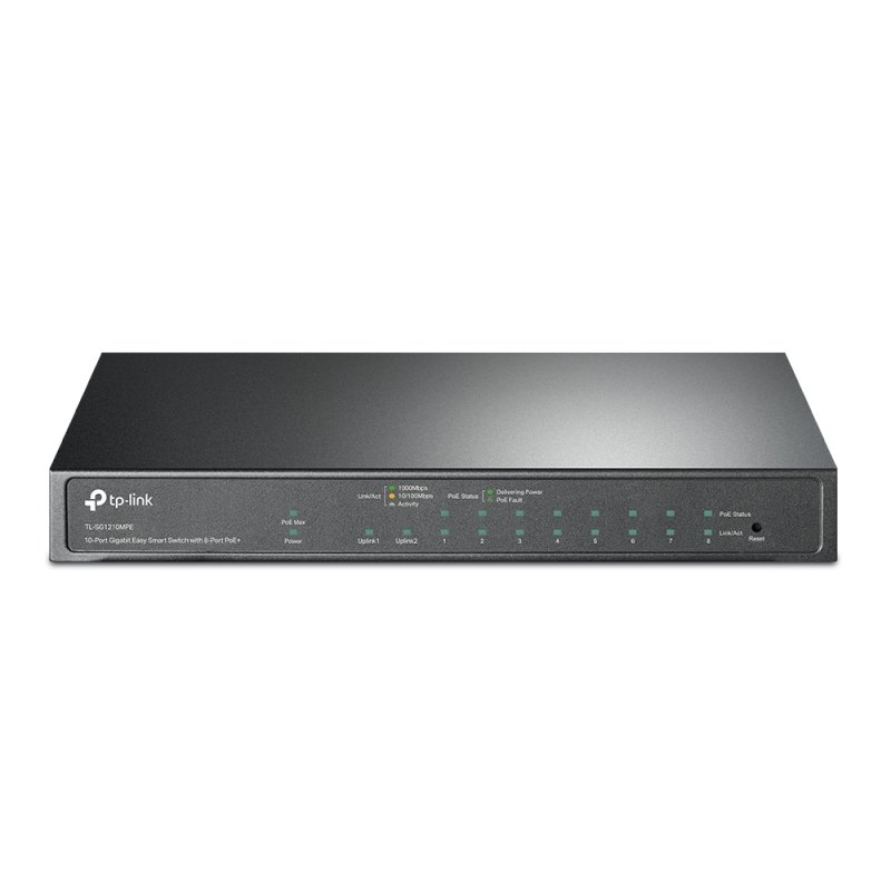 Click to view product details and reviews for Tp Link Tl Sg1210mpe 10 Port Gigabit Easy Smart Switch With 8 Port Poe.