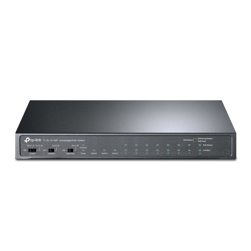 Click to view product details and reviews for Tp Link Tl Sl1311mp 8 Port 10 100mbps 3 Port Gigabit Desktop Switch With 8 Port Poe.
