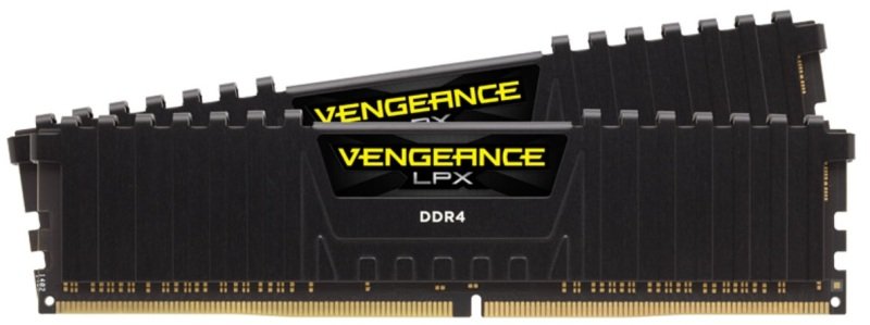 Image of Corsair Vengeance LPX Black 64GB (2x32GB) 3600MHz DDR4 Dual Channel Memory Kit, AMD Ryzen Optimised