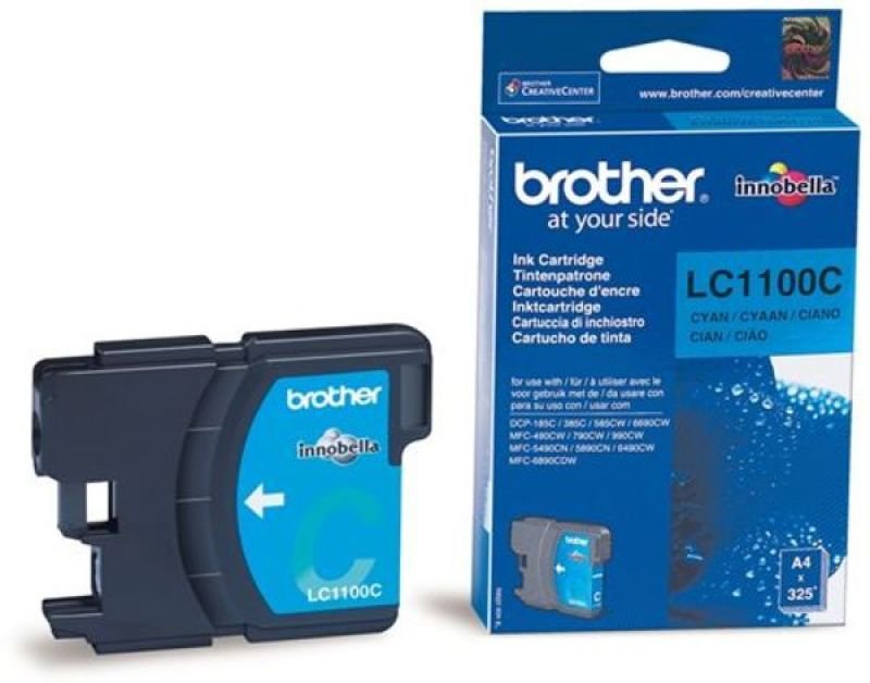 Image of Brother LC1100C Cyan Ink Cartridge