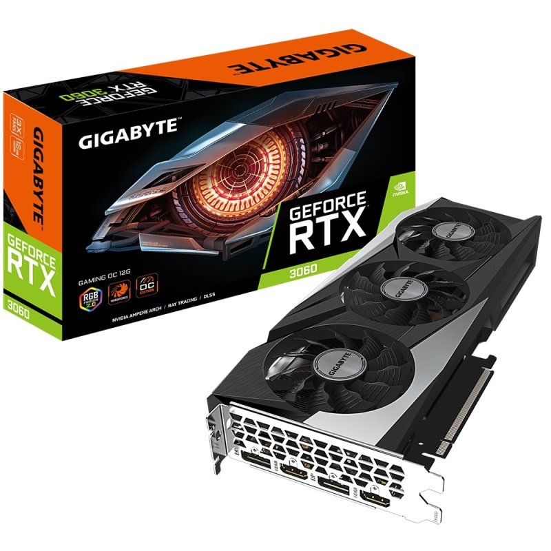 Image of Gigabyte GeForce RTX 3060 12GB GAMING OC V2 Ampere Graphics Card