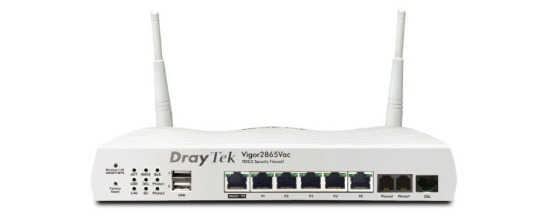 Draytek Vigor 2865vac Multi Wan Firewall Vpn Router With Ac1300 Wireless And Voip