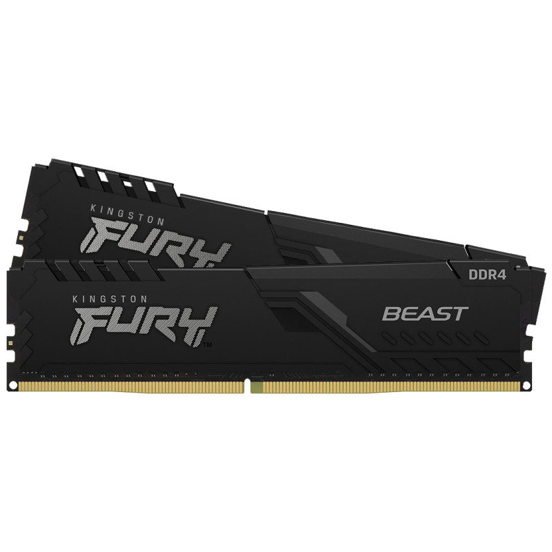 Image of Kingston FURY Beast 32GB (2 x 16GB) 3600MHz DDR4 RAM - Black