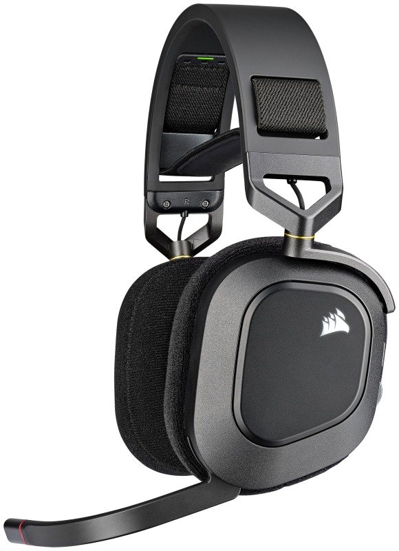 Corsair Hs80 Rgb Wireless Premium Gaming Headset With Spatial Audio Carbon