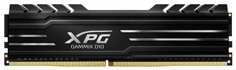 Image of ADATA XPG GAMMIX D10, 8GB, DDR4, 3200MHz (PC4-25600), CL16, XMP 2.0, DIMM Memory, Low Profile