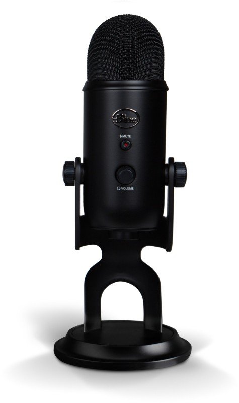 Logitech Blue Yeti Wired Condenser Microphone - Stereo - 20 Hz to 20 kHz - Cardioid, Bi-directional,