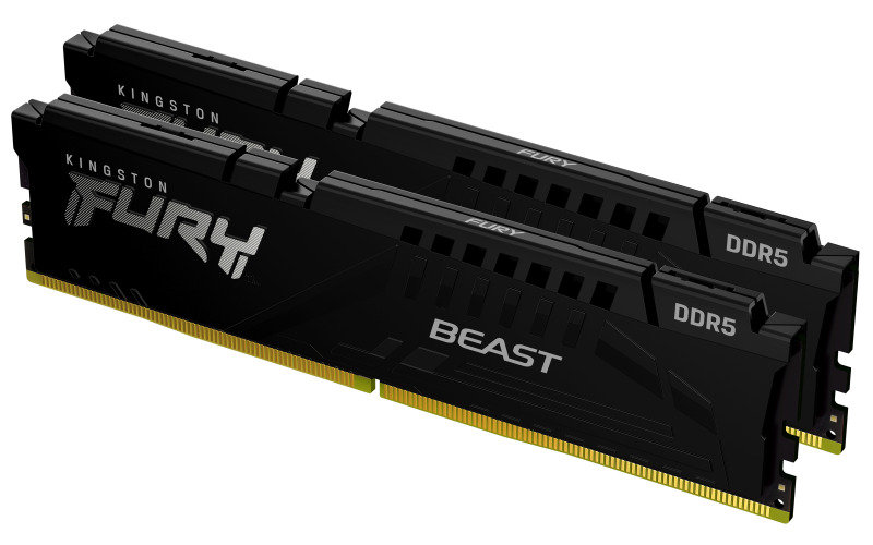 Kingston FURY Beast 32GB (16GB x 2) 4800MHz DDR5 CL38 DIMM Memory - Black