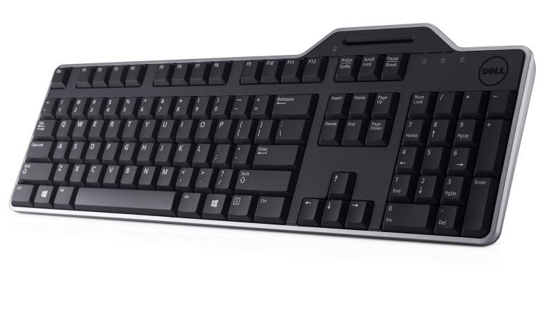 Dell Kb813 Smartcard Reader Usb Qwerty Wired Keyboard Black
