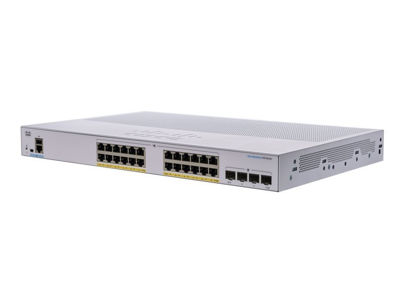 Image of Cisco Business CBS350-24P-4G-UK - 350 Series - 24 Port Managed Switch