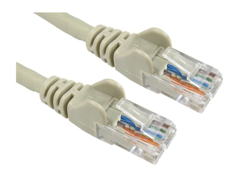Cables Direct 1m Cat6 Moulded Utp Gigabit Network Cable Grey