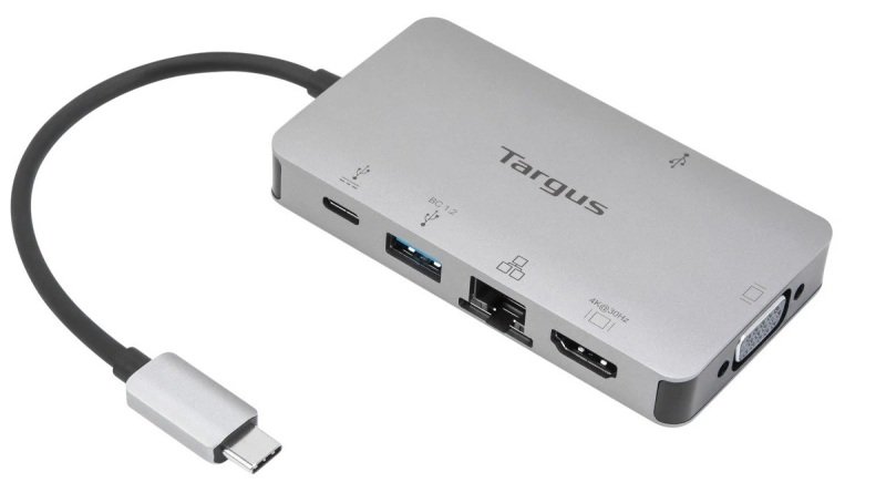 Targus Usb C Dp Alt Mode Single Video 4k Hdmi Vga Docking Station With 100w Power Delivery