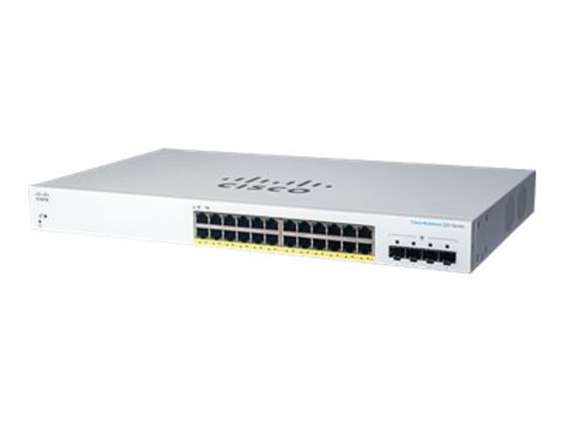 Image of Cisco Business 220 Series CBS220-24P-4G - Switch - 28 Ports - Smart - Rack-mountable