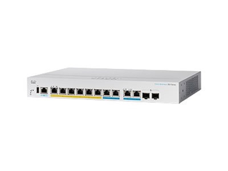 Image of Cisco Business 350 Series CBS350-8MGP-2X - Switch - Managed - Rack-mountable