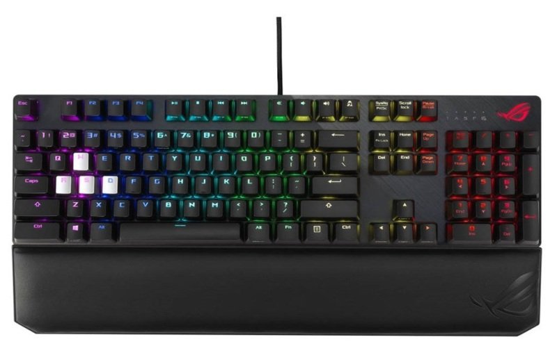 Asus Rog Strix Scope Nx Deluxe 100 Wired Gaming Mechanical Keyboard With Rog Nx Red Switches