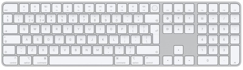 Apple Magic Keyboard With Touch Id And Numeric Keypad For Mac Models With Apple Silicon Uk Layout