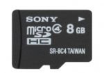 Sony 8GB Class 4 MicroSD Card (with SD Adapter) Flash Card