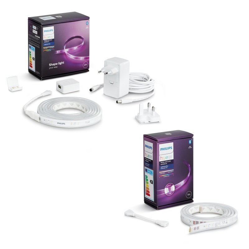 Philips Hue Lightstrip Plus White And Colour Ambiance 2m 1m Smart Led Extension Kit With Bluetooth