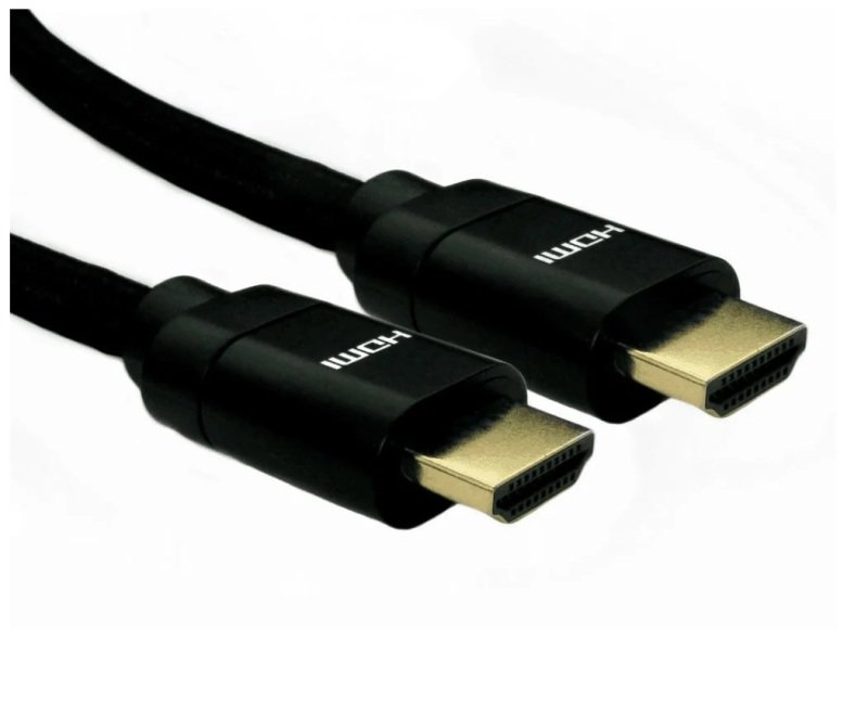 1m Hdmi 21 Certified 8k Cable Black Braided Cable