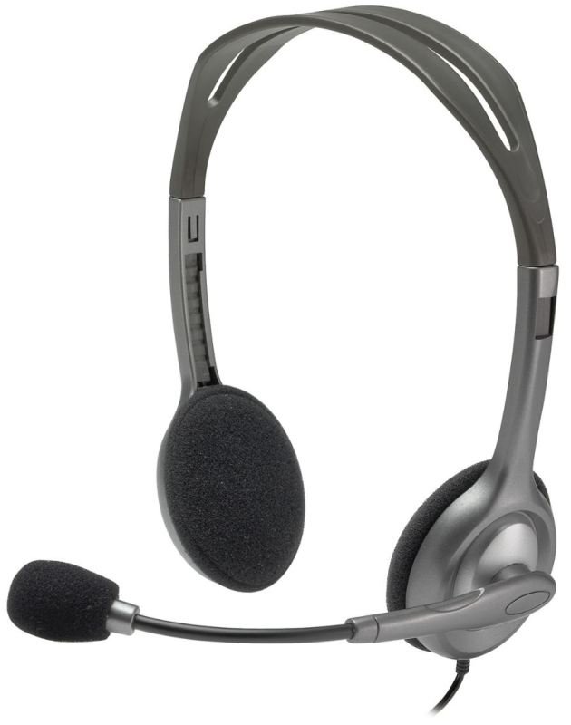 Logitech Stereo Headset H110 With Noise Cancelling Microphone For Pc