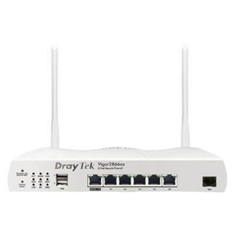 DrayTek Vigor 2866ax - Dual-WAN VDSL2/ADSL2+ WiFi 6 Router