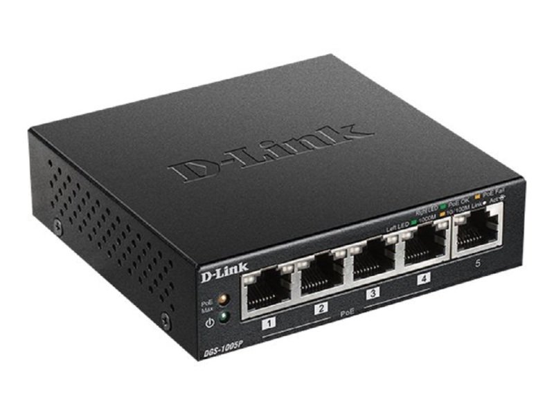 Image of D-Link DGS 1005P - Switch - 5 Ports