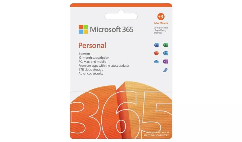 Image of Microsoft 365 Personal License - 1 Year - 1 License