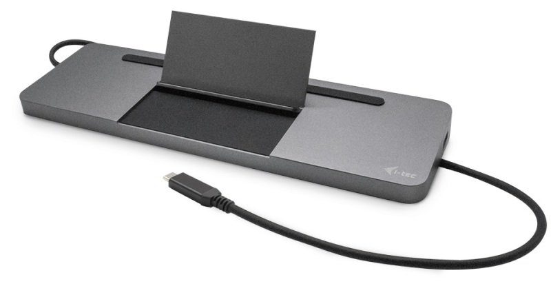 i-tec USB-C Metal Ergonomic 4K 3x Display Docking Station with Power Delivery 85 W + i-tec Universal