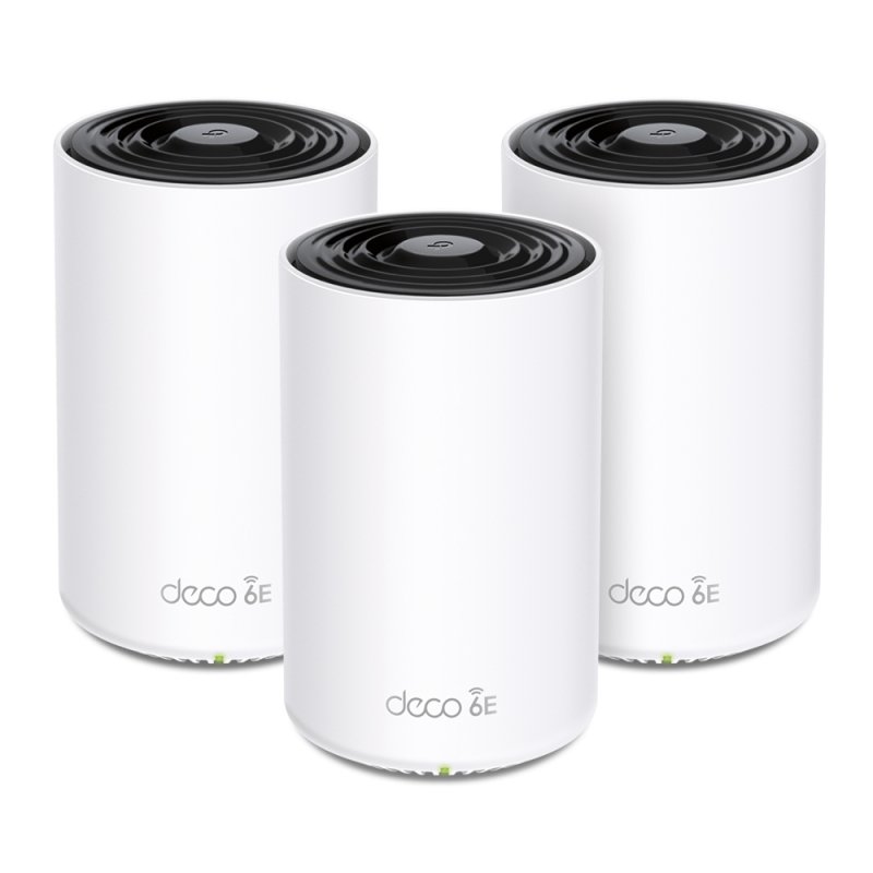 Click to view product details and reviews for Tp Link Deco Xe75 3 Pack Axe5400 Tri Band Mesh Wi Fi 6e System.