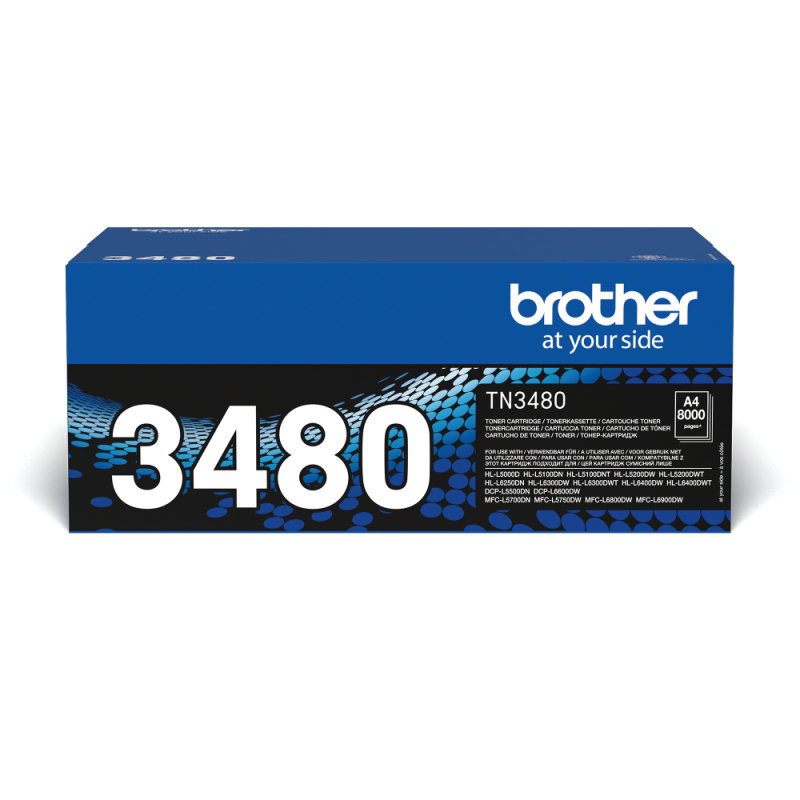 Brother Tn 3480 High Yield Black Toner Cartridge 8 000 Pages