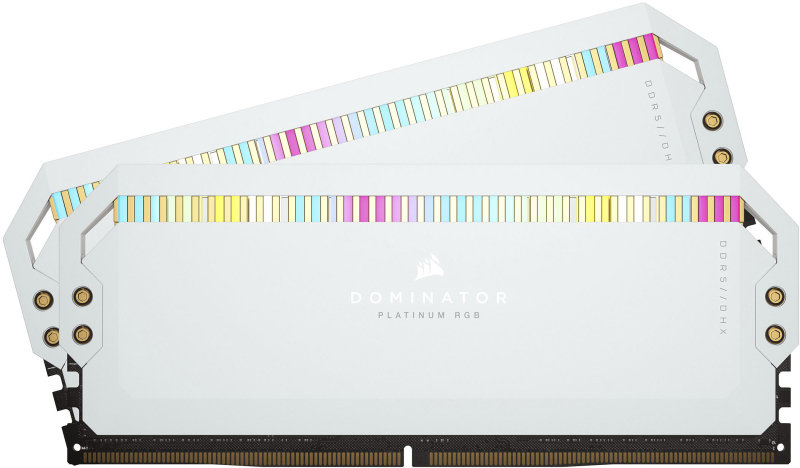 Image of Corsair DOMINATOR PLATINUM RGB 32GB DDR5 5600MHz CL36 Desktop Memory - White
