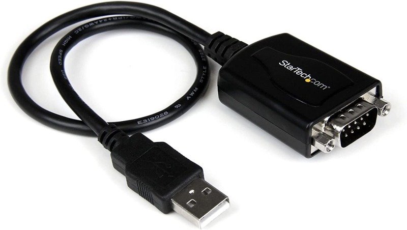Startechcom 1 Ft Usb To Rs232 Serial Db9 Adapter Cable With Com Retention Usb To Db9 Usb To Serial Port Adapter