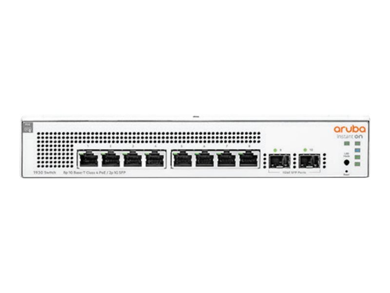 Image of HPE Aruba Instant On 1930 8G Class4 PoE 2SFP 124W Switch - 10 Ports - Managed - Rack-mountable
