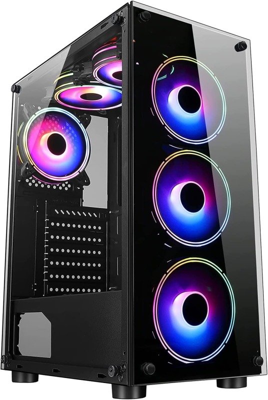 Click to view product details and reviews for Cit Mirage F6 Black Mid Tower Pc Gaming Case.