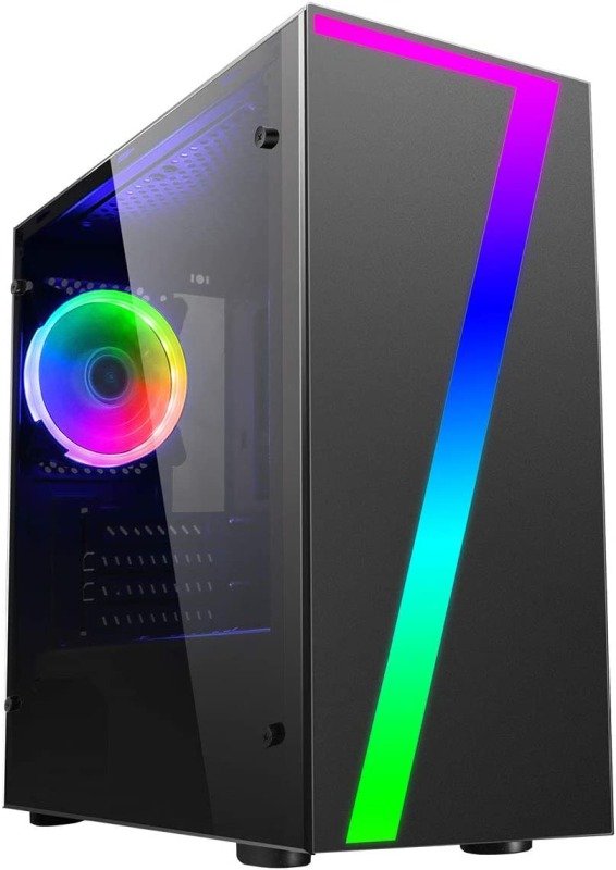 Image of CiT Seven RGB Windowed Micro ATX PC Gaming Case