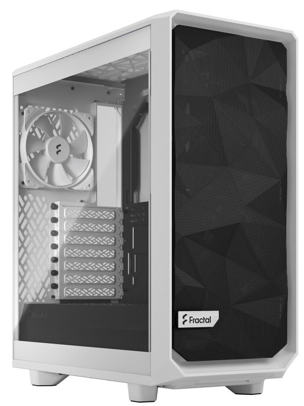 Click to view product details and reviews for Fractal Design Meshify 2 Compact Lite White Tg Gaming Case W Clear Glass Window Atx Angular Mesh Front 3 Fans.
