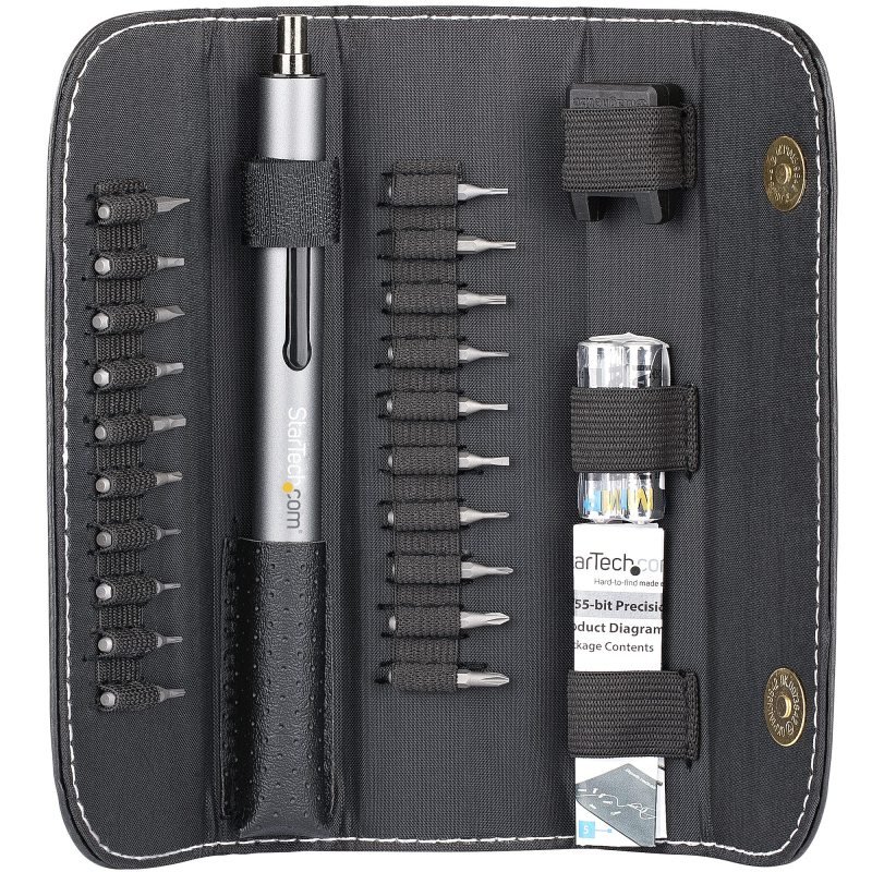 Click to view product details and reviews for Startech 20 Bit Electric Precision Screwdriver Set Portable Mini Battery Powered Bit Driver Kit For Electronics Laptop Computer Tablet And Phone Repairs Magnetic Cordless.