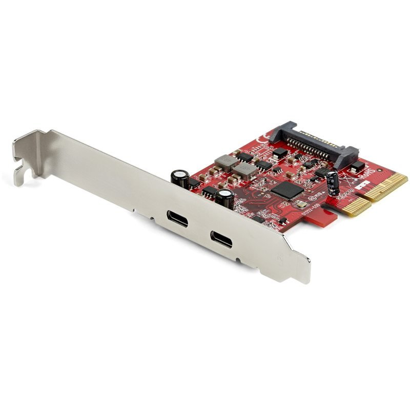Startech 2 Port 10gbps Usb C Pcie Card Usb 31 Gen 2 Type C Pci Express Host Controller Add On Card Expansion Card Usb 32 Gen 2x1 Pcie Adapter 15w Port Windows Macos Linux