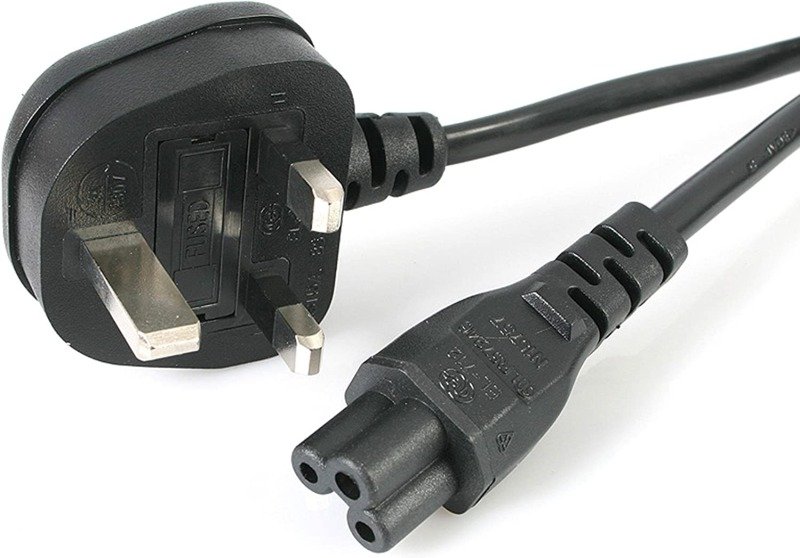 Cables Direct 18m Clover Leaf C5 Plug Mains Power Lead Cable